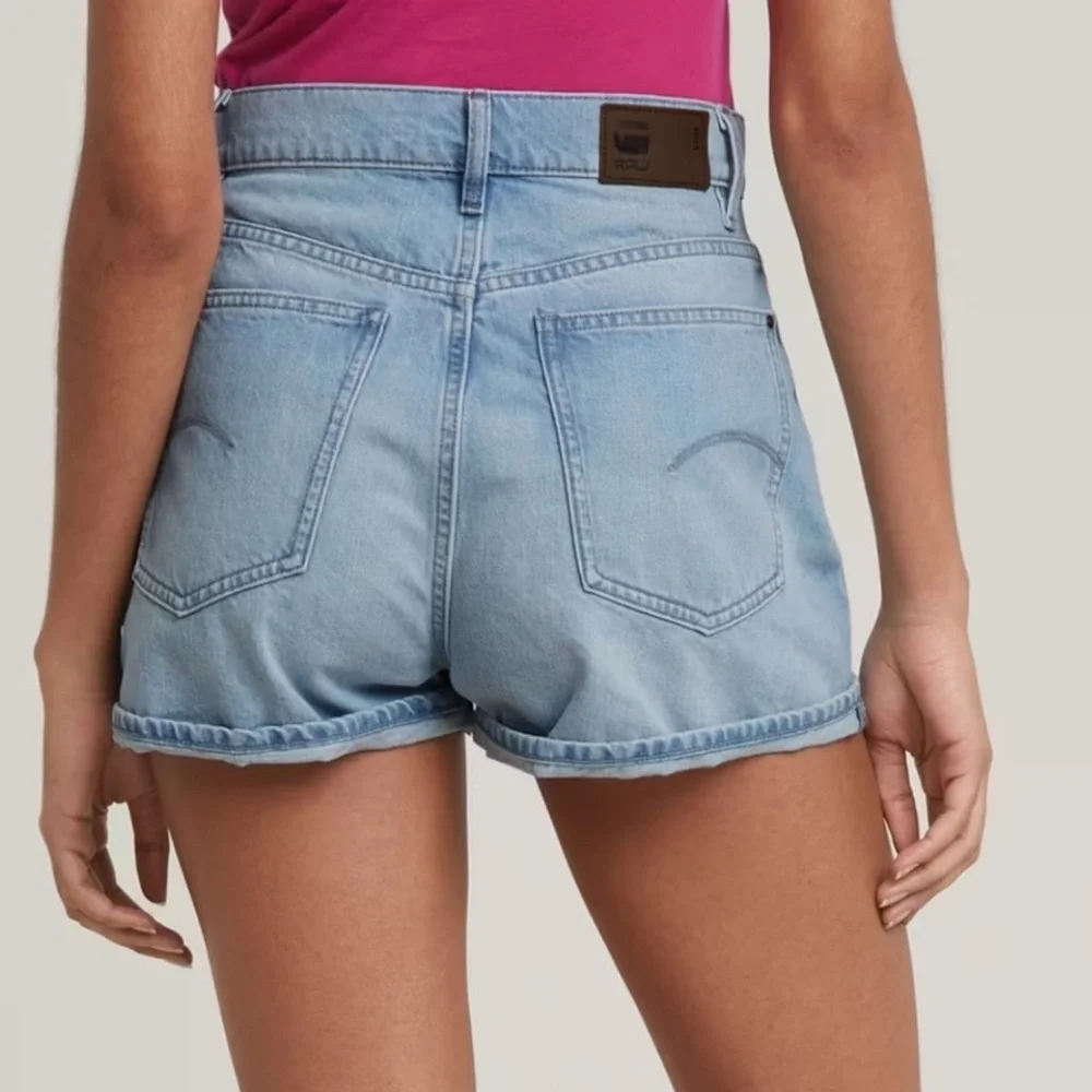 G-Star Faded Blue Women's Jean Shorts - NEW